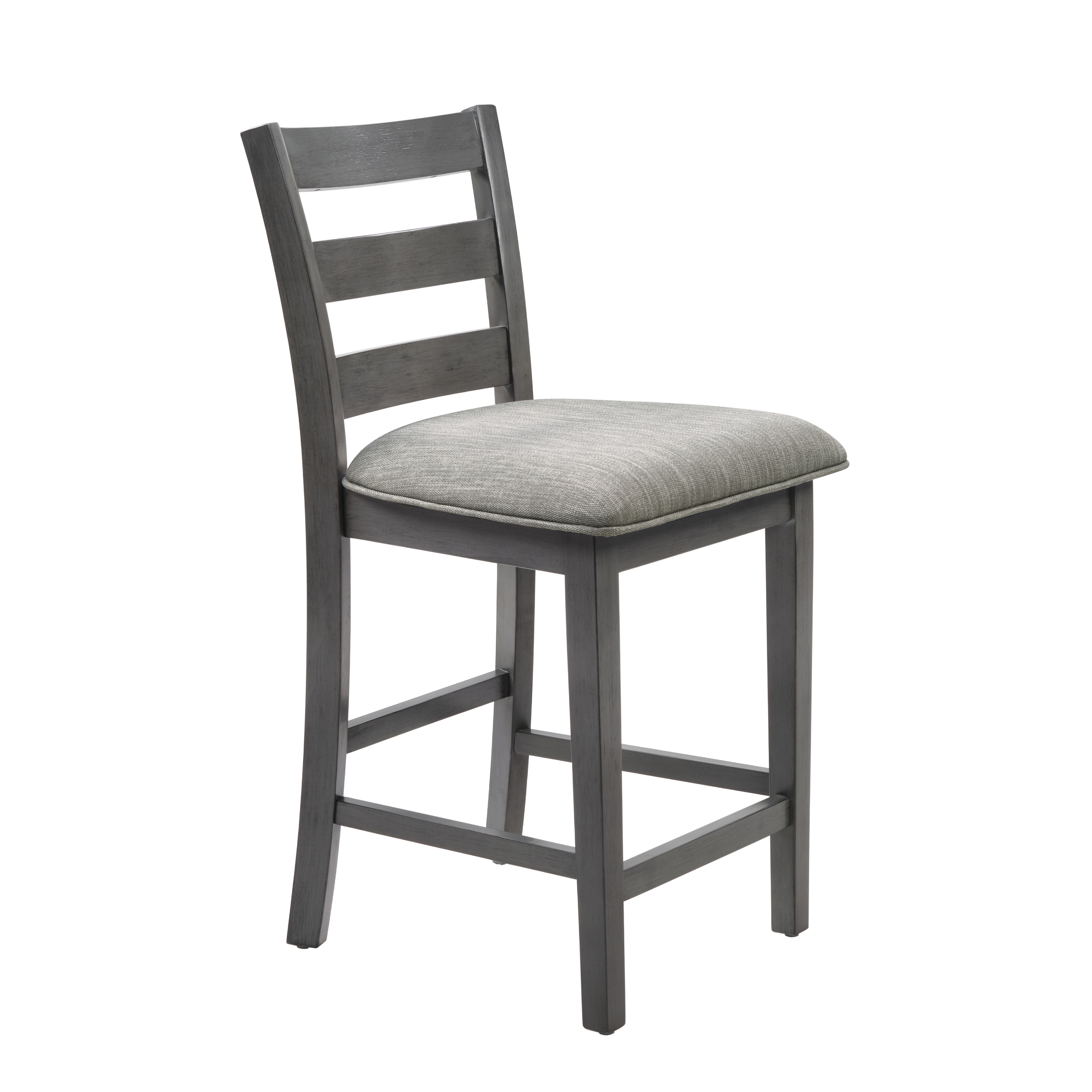 30" Modern Dining Table Set For 2 With Charging Station & 3-Tier Adjustable Storage | Space-Saving Kitchen Set With Upholstered Chairs For Small Spaces, Apartment,Gray_voghion.com